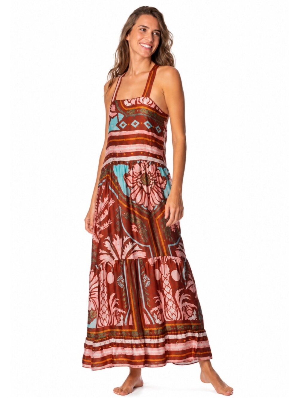 NWT Maaji Garden Engraving Adelina Boho Maxi Dress
